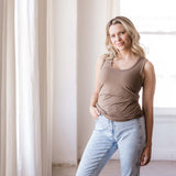 Everywhere Breastfeeding Tank Top | Americano Brown