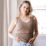 Everywhere Breastfeeding Tank Top | Americano Brown