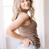 Everywhere Breastfeeding Tank Top | Americano Brown