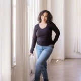 Little Breastfeeding Top | Black