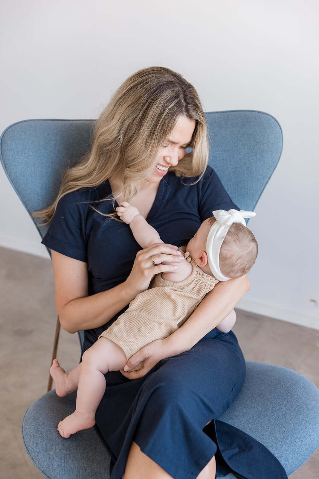 Everyday Breastfeeding Dress | Navy | Milk & Baby