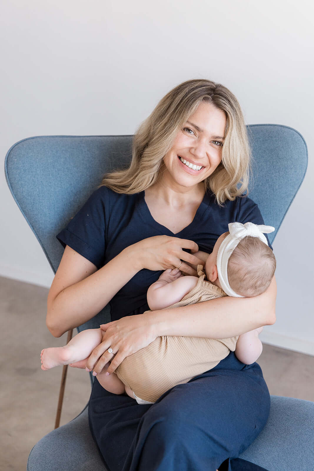 Everyday Breastfeeding Dress | Navy | Milk & Baby