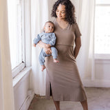 Everyday Breastfeeding Dress | Americano Brown | Milk & Baby