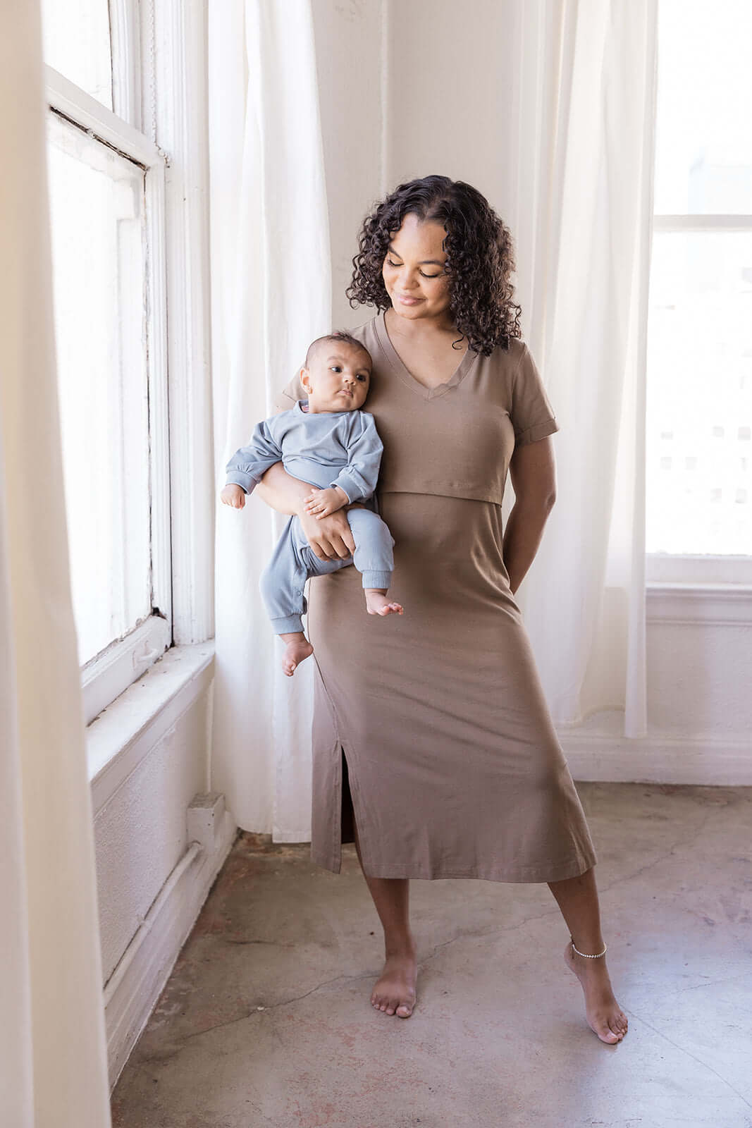 Everyday Breastfeeding Dress by MLM Brand | Postpartum Essentials L Everyday Breastfeeding Dress by MLM Brand | Postpartum Essentials L