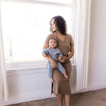 Everyday Breastfeeding Dress | Americano Brown | Milk & Baby