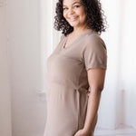 Everyday Breastfeeding Dress | Americano Brown | Milk & Baby