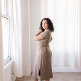 Everyday Breastfeeding Dress | Americano Brown | Milk & Baby