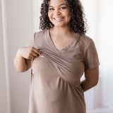 Everyday Breastfeeding Dress | Americano Brown | Milk & Baby