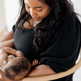 Tiered Breastfeeding Dress | Black | Milk & Baby