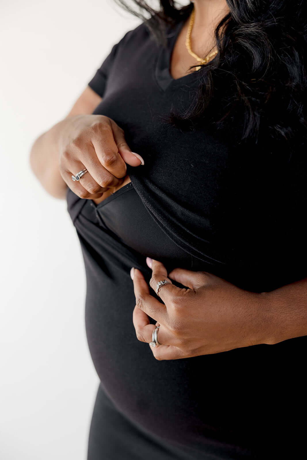 Everyday Breastfeeding Dress | Black | Milk & Baby