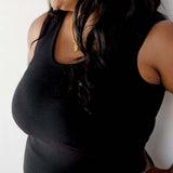 Everywhere Breastfeeding Tank Top | Black