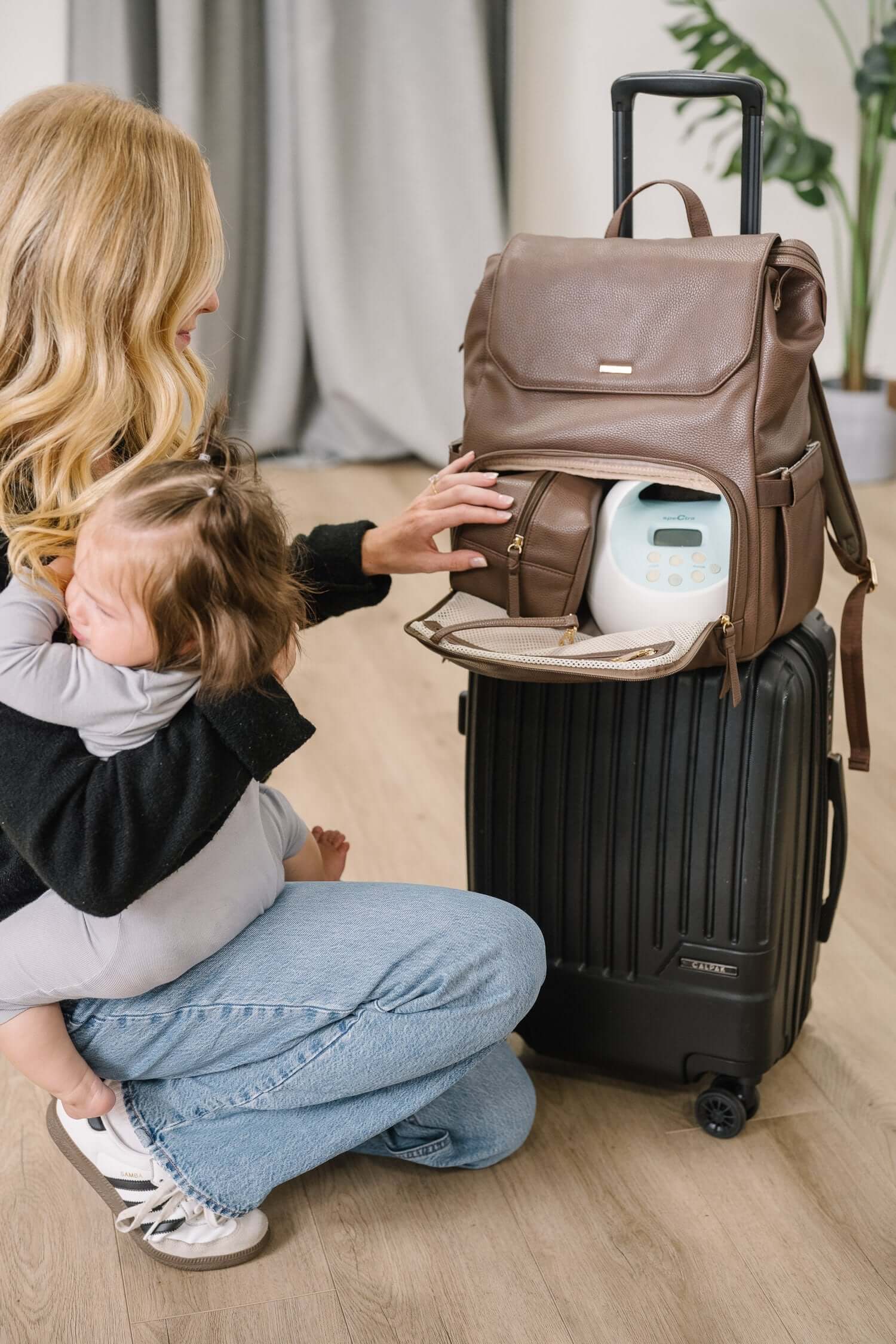 Radley Breast Pump Backpack - Mocha | Milk & Baby