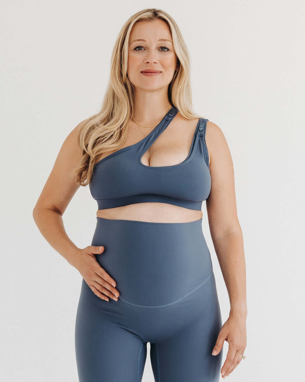 AXK CORE Cross Body Nursing Bra | Blue | Milk & Baby