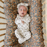 Taupe Checkered Bamboo Layette Set