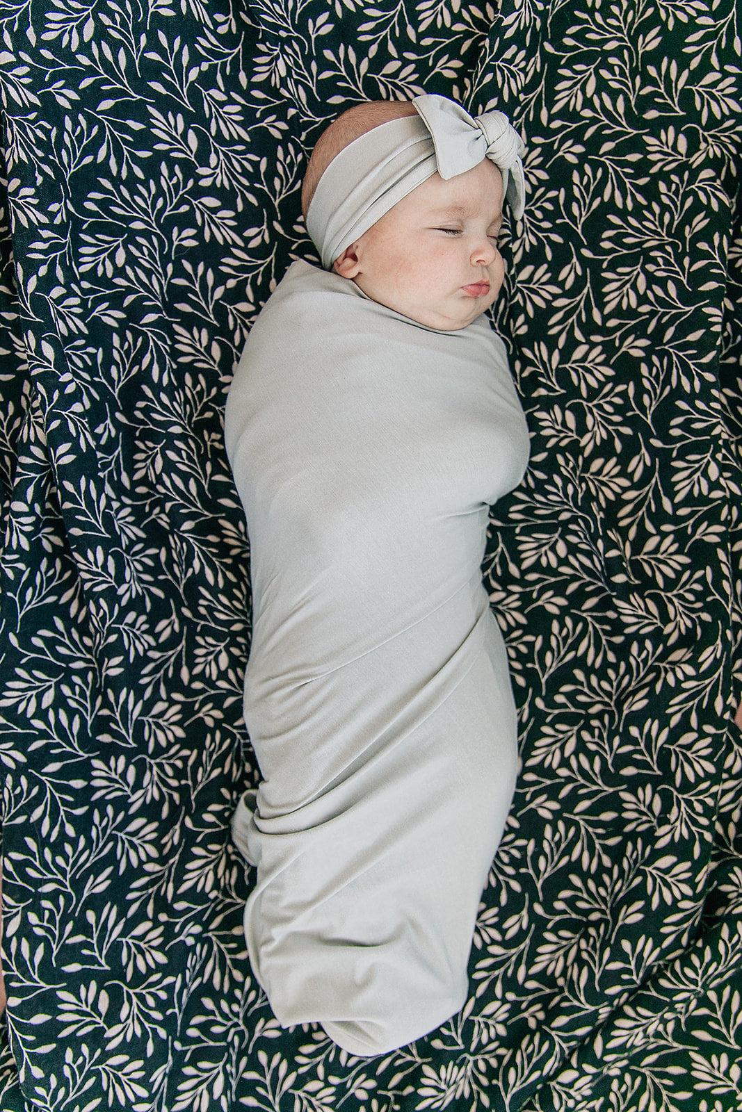 Stone Bamboo Hat OR Head Wrap Set | Milk & Baby