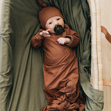 Rust Bamboo Knot Gown | Milk & Baby