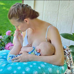 Luna Lullaby Nursing Pillow - Black & White Buffalo Check | Milk & Baby