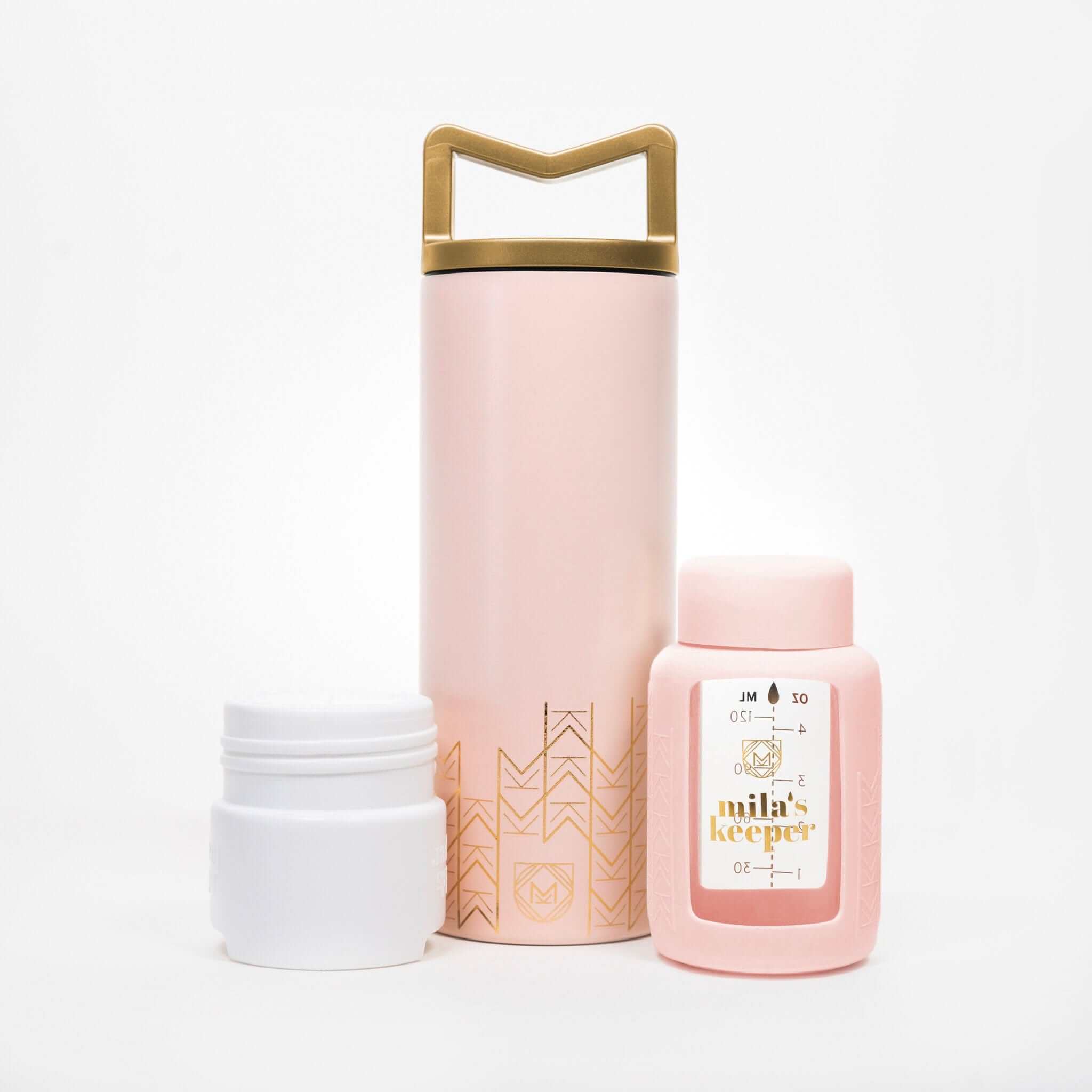 MilKeeper Starter Set | Pink Sands | Discover the MilKeeper Starter Set, designed for beauty and function. Pump, store, and feed in style with this complete breast milk storage system. | Milk & Baby