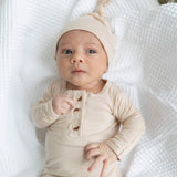 Riley Outfit and Hat Set | Sand | Milk & Baby