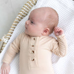 Emerson Knotted Baby Gown Set |Sand | Milk & Baby