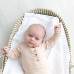 Emerson Knotted Baby Gown Set |Sand | Milk & Baby