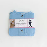 Emerson Knotted Gown & Hat Set | Baby Blue | Milk & Baby