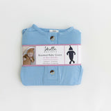 Emerson Knotted Gown & Hat Set | Baby Blue | Milk & Baby