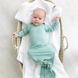 Marley Knotted Baby Gown and Hat Set