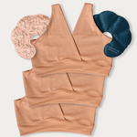 Mocha Mousse FourthWear Postpartum Bralette 3-set + Chest Ice/Heat Pack | Milk & Baby