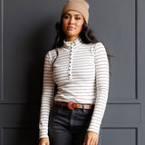 Mock Neck Henley