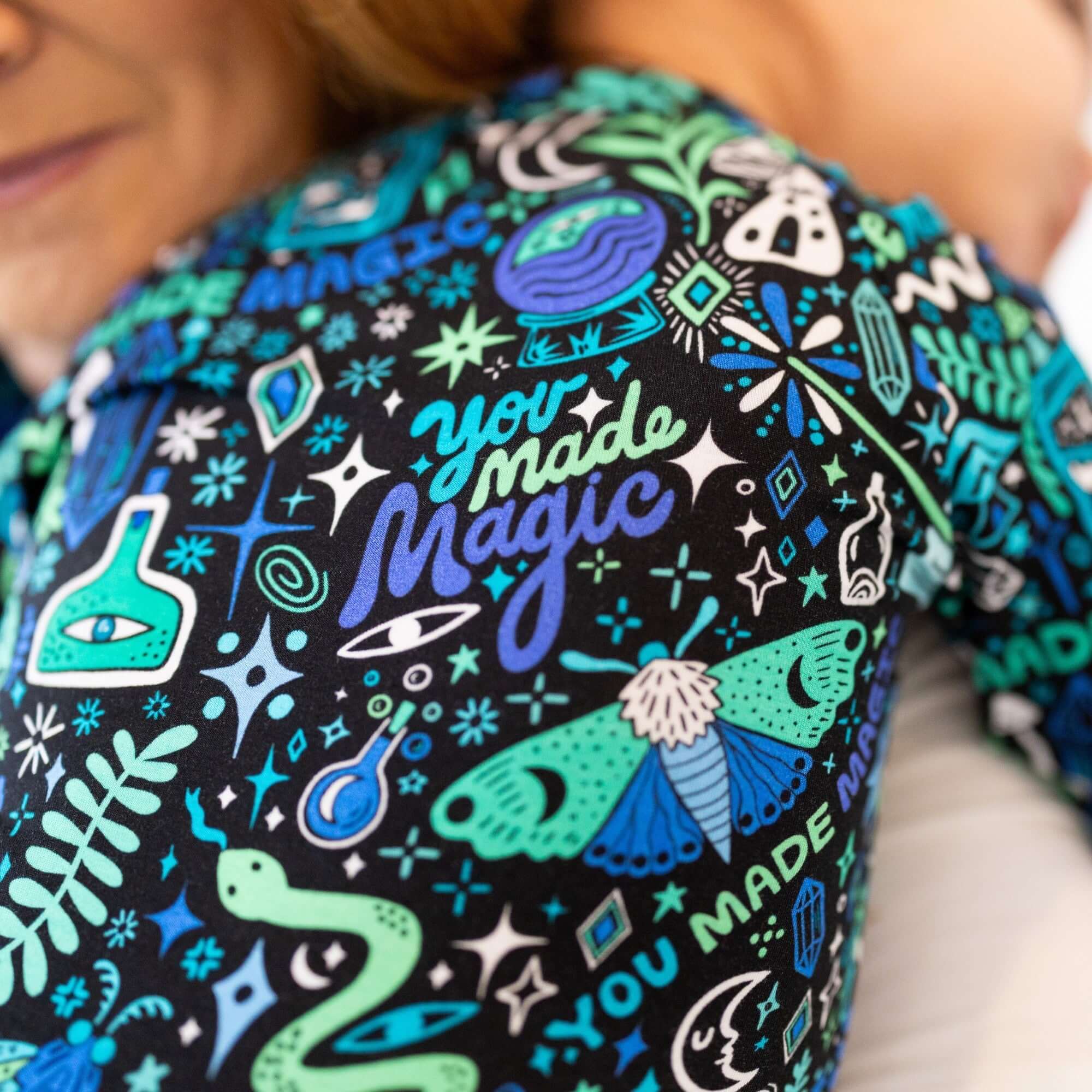 Mystic Mama (Blue) | The Second-Skin Footie | Milk & Baby