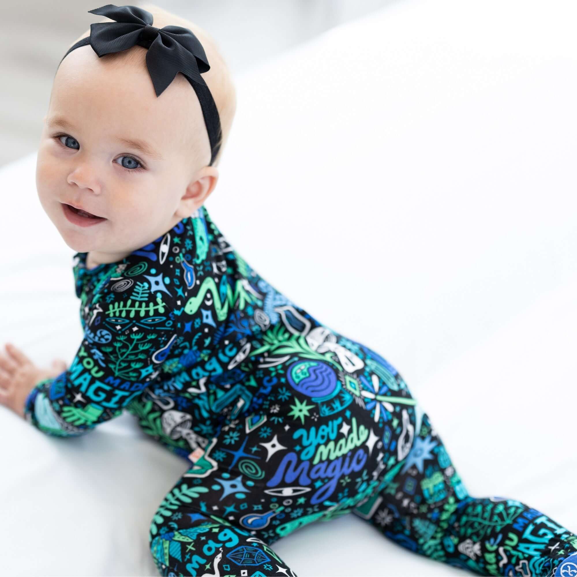 Mystic Mama (Blue) | The Second-Skin Footie | Milk & Baby