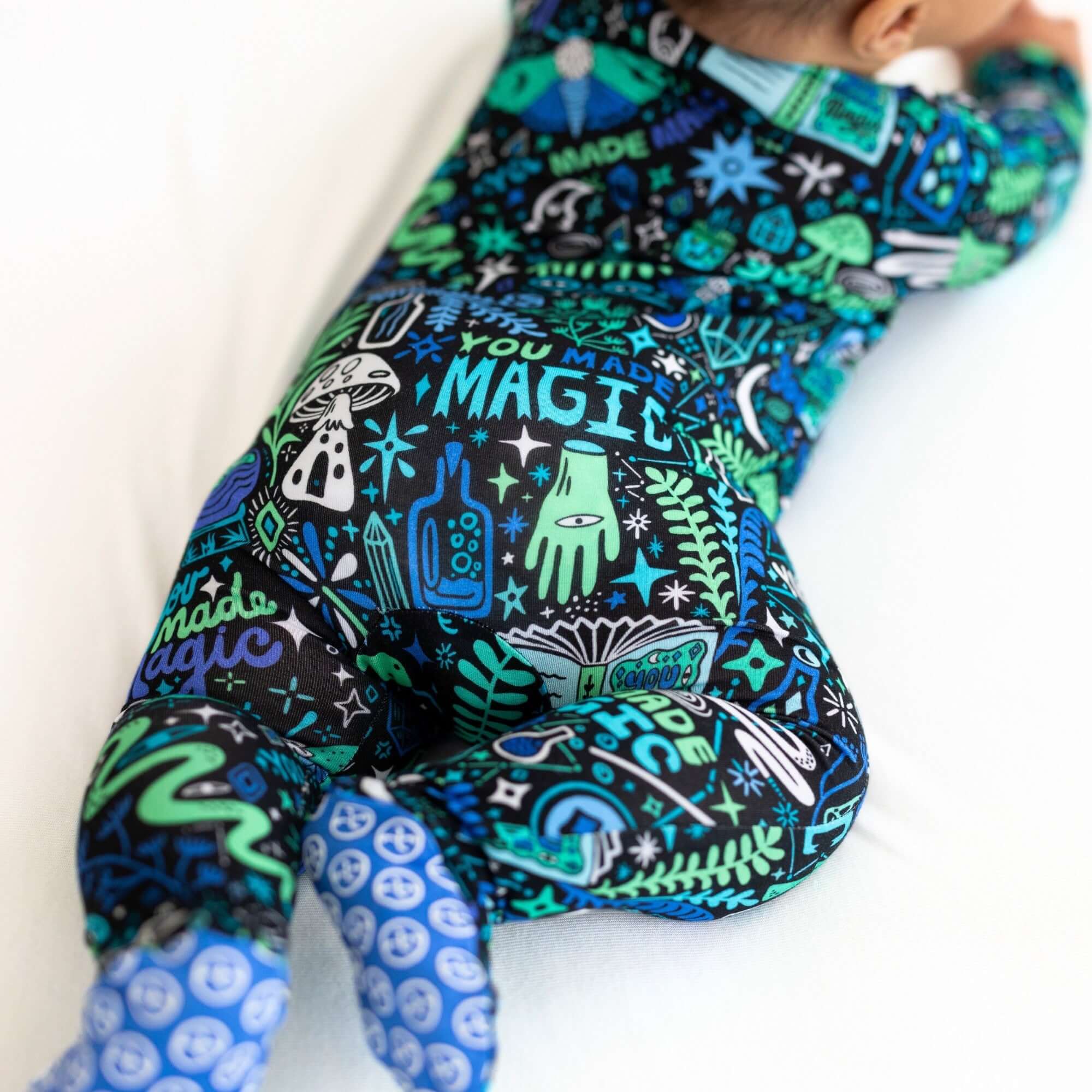 Mystic Mama (Blue) | The Second-Skin Footie | Milk & Baby