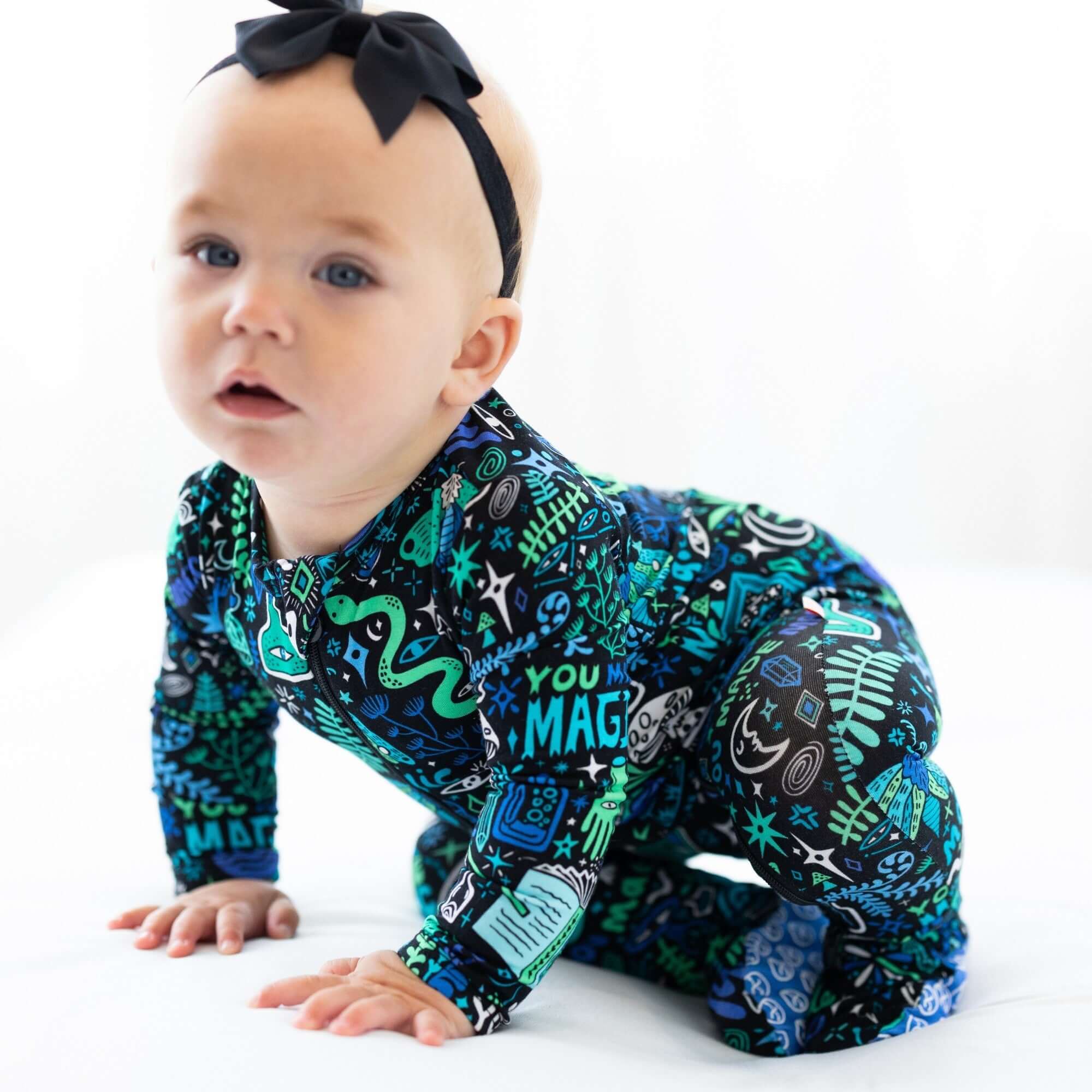 Mystic Mama (Blue) | The Second-Skin Footie | Milk & Baby