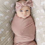 Dusty Rose Bamboo Head Wrap | Milk & Baby