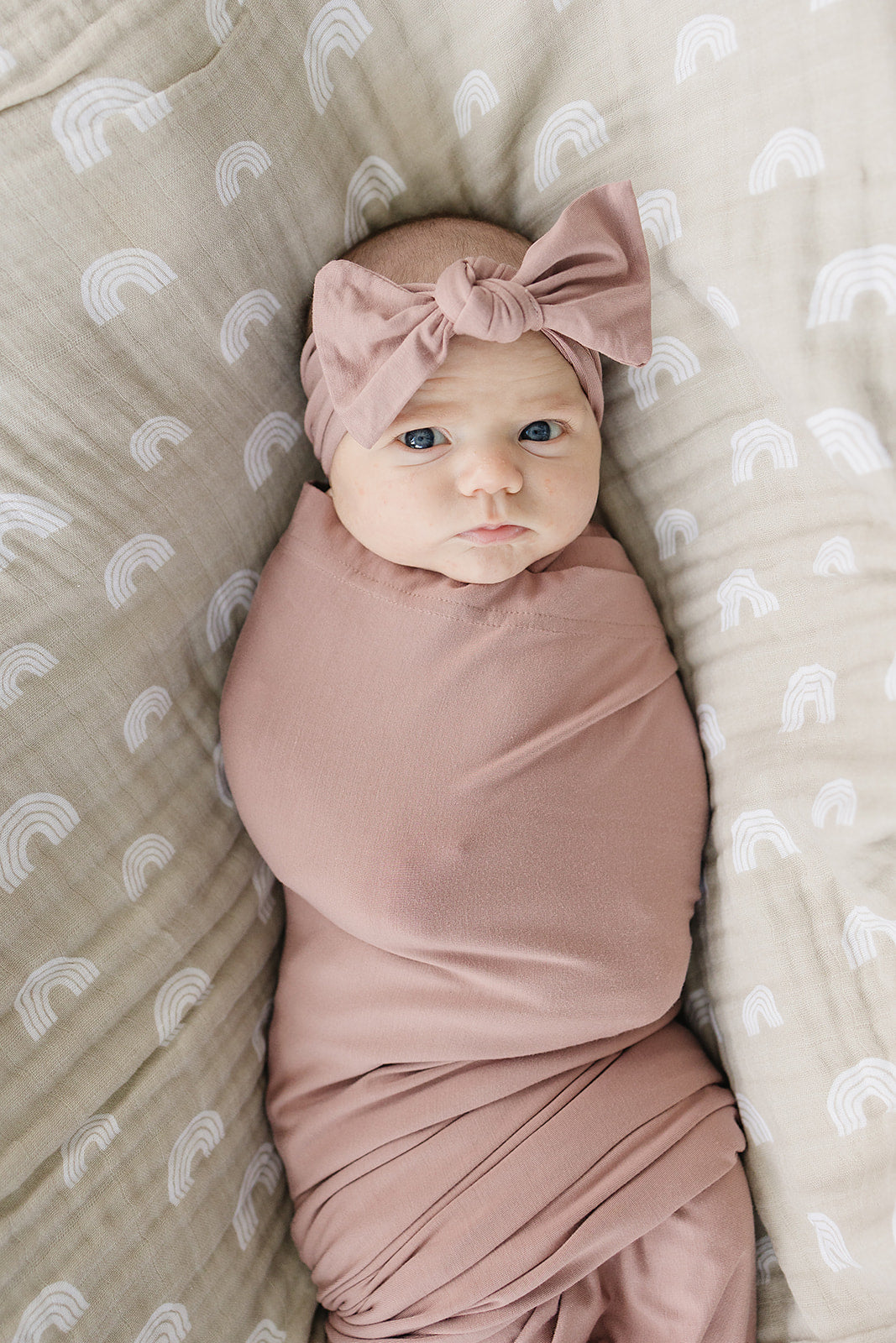 Dusty Rose Bamboo Head Wrap | Milk & Baby