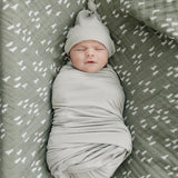 Sage Bamboo Newborn Knot Hat | Milk & Baby