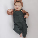 Dusty Rose Organic Snap Long Sleeve Ribbed Bodysuit | Milk & Baby