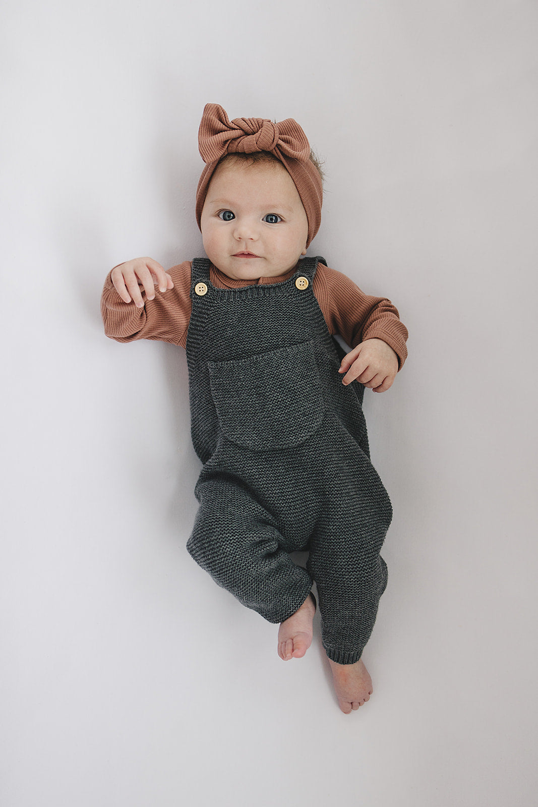 Dusty Rose Organic Snap Long Sleeve Ribbed Bodysuit | Milk & Baby