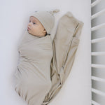 Oatmeal Bamboo Newborn Knot Hat | Milk & Baby