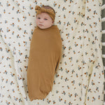 Mustard Bamboo Hat or Head Wrap Set | Milk & Baby