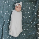 Stone Bamboo Hat OR Head Wrap Set | Milk & Baby