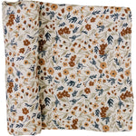 Harvest Floral Muslin Swaddle Blanket | Milk & Baby