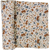 Harvest Floral Muslin Swaddle Blanket | Milk & Baby