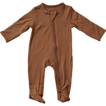 Rust Bamboo Footed Zipper | Milk & Baby