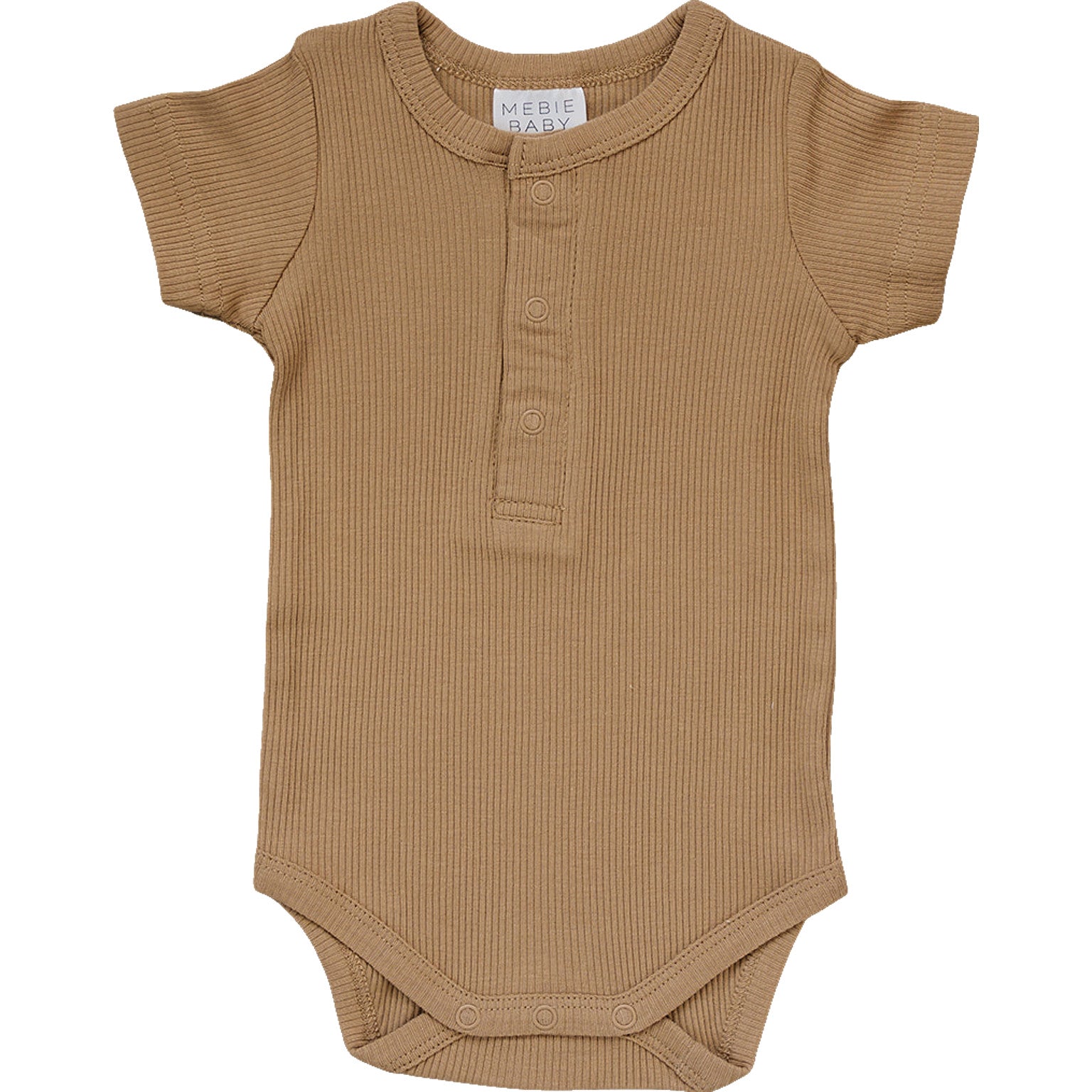 Cafe Organic Cotton Ribbed Snap Bodysuit | Milk & Baby
