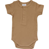 Cafe Organic Cotton Ribbed Snap Bodysuit | Milk & Baby