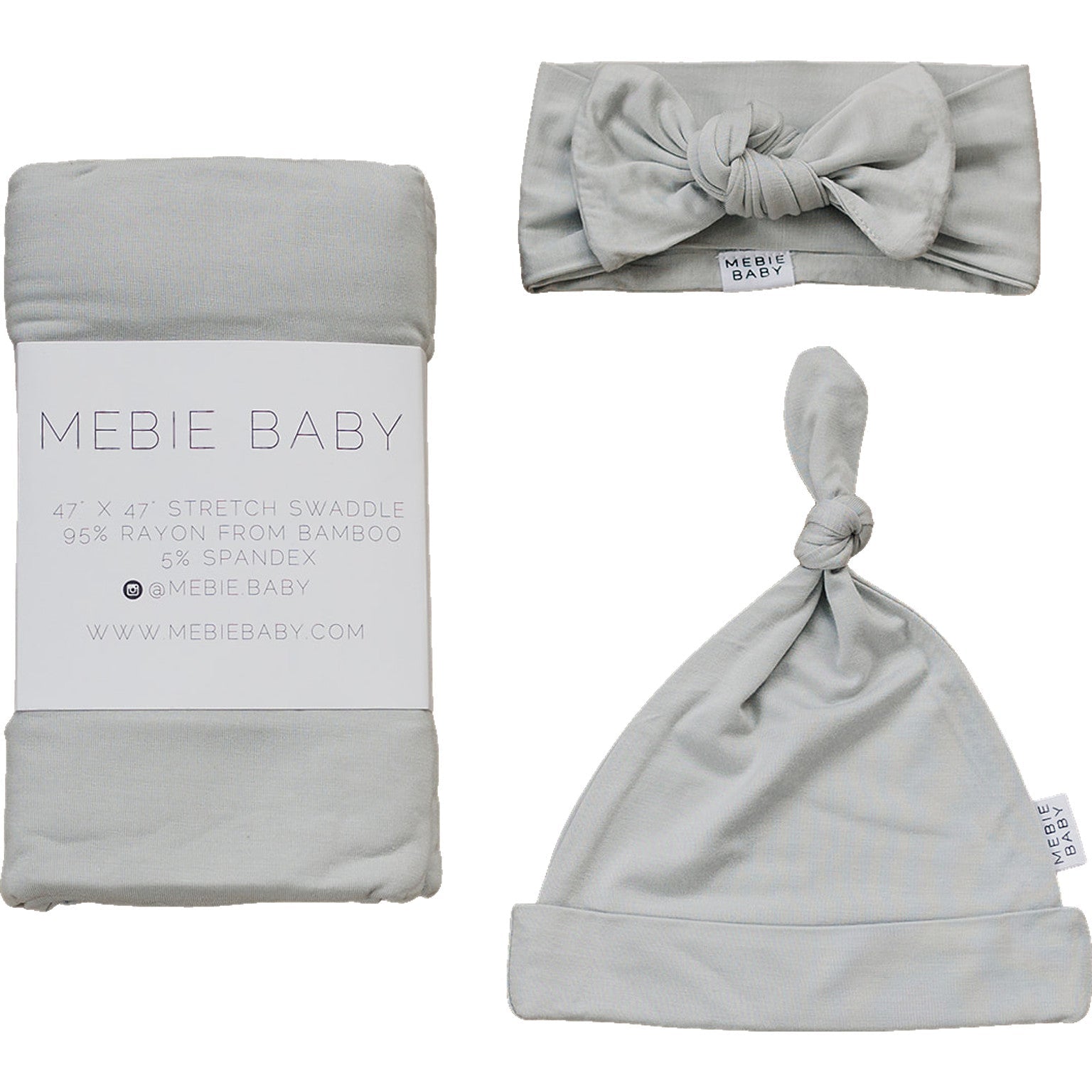 Stone Bamboo Hat OR Head Wrap Set | Milk & Baby