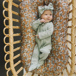 Sage Organic Cotton Ribbed Head Wrap | Milk & Baby