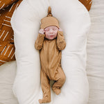 Mustard Bamboo Newborn Knot Hat | Milk & Baby